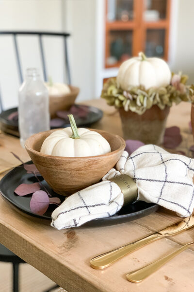 Simple Neutral Fall Tablescapes - Our Signature Swag